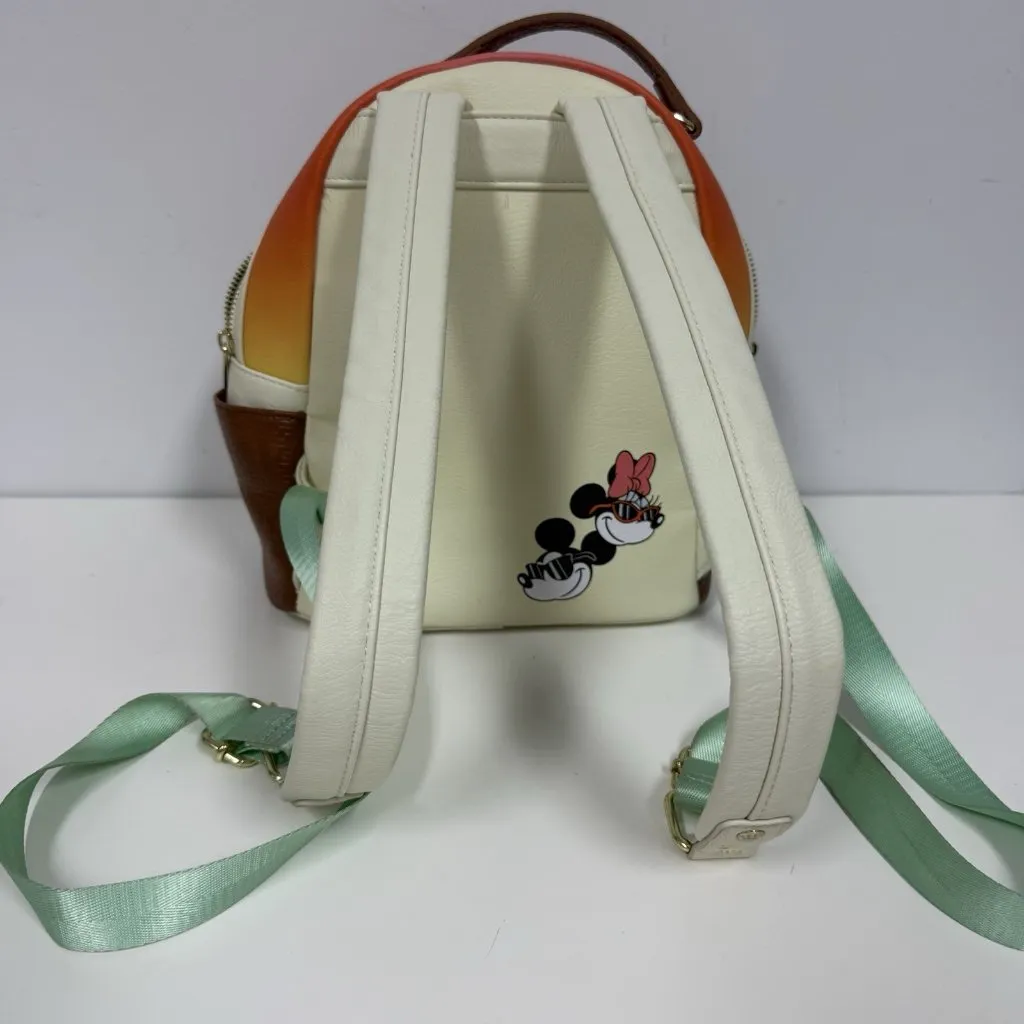 Disney Parks Loungefly Mini Backpack Mickey Minnie Summer At The Beach 2024 - Image 5