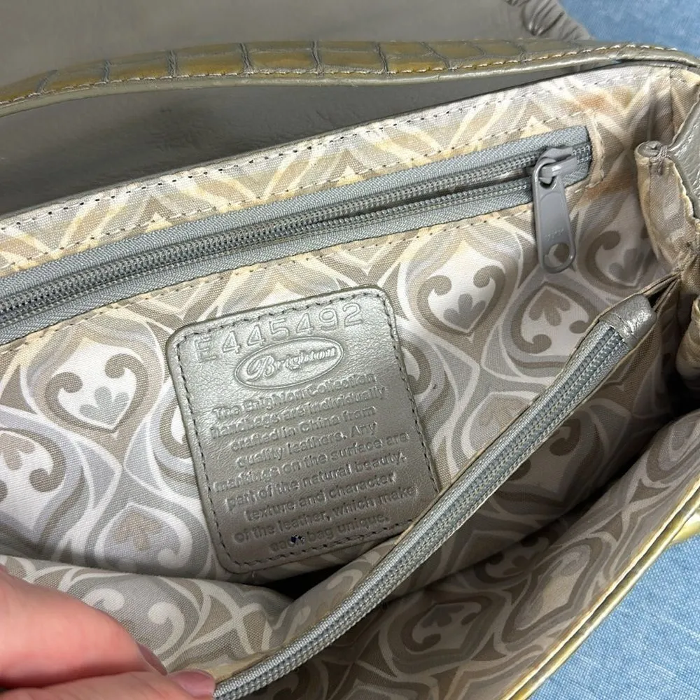 Brighton Yellow and Silver Shoulder Bag - Image 6