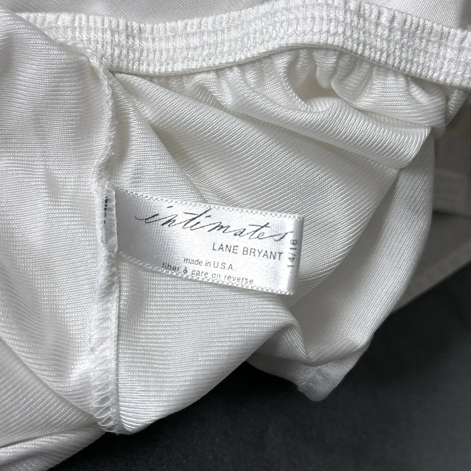 Vintage Intimates Lane Bryant Half Slip Size 14/16 White Short 100% Nylon USA 3 - Image 4
