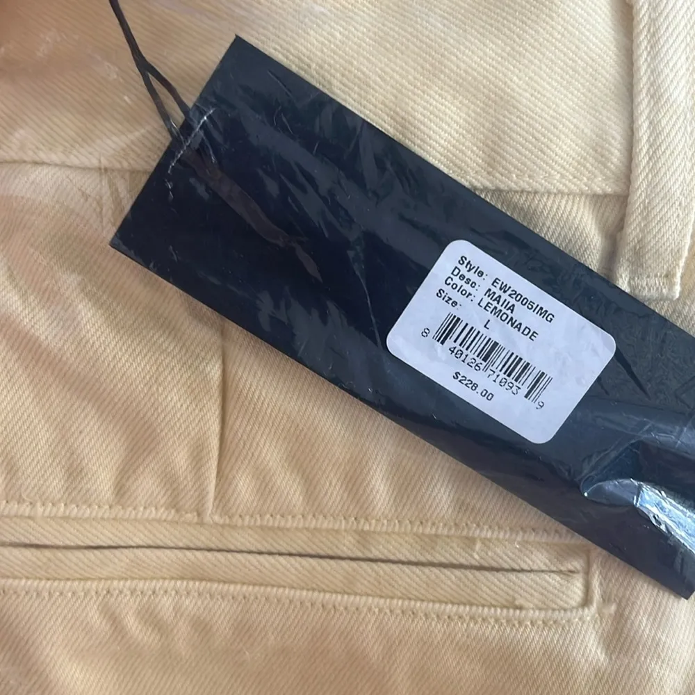 Anthropologie’s Edwin Maiia Trouser Wide Leg Jeans in Lemonade, Size L NEW $228 - Image 12