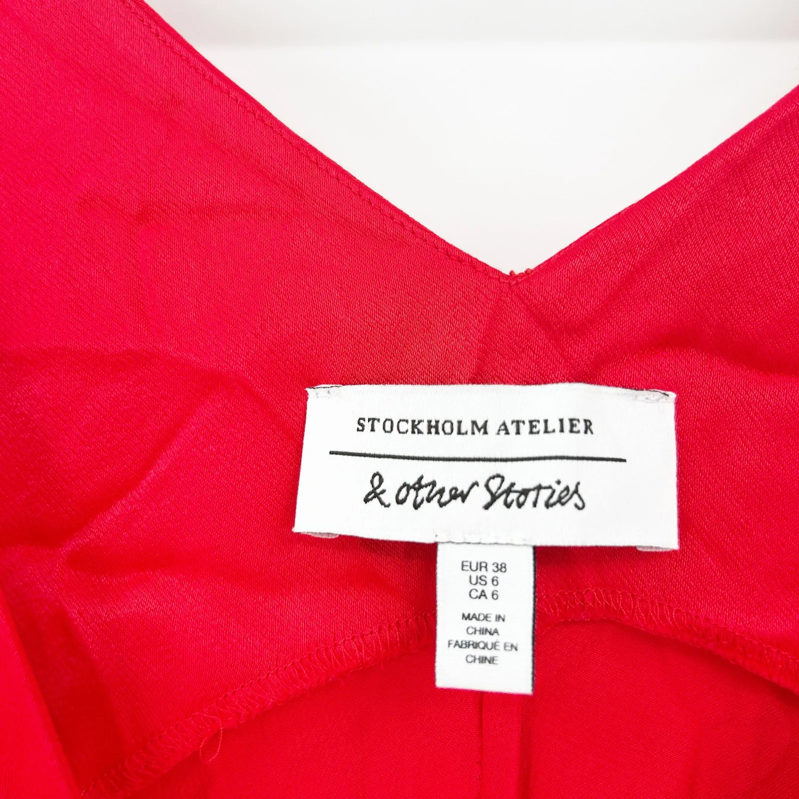 &‎ Other Stories Womens Party Romantic Bias Cut V-Neck Sleeveless Midi Dress 6 - Image 6