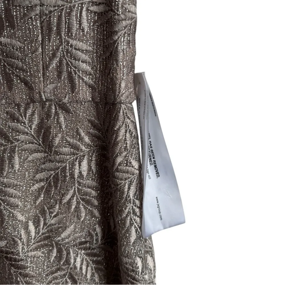 JS Collections Rosie Embroidered Midi‎ Tea Length Cocktail 4 Scallop Dress - Image 13