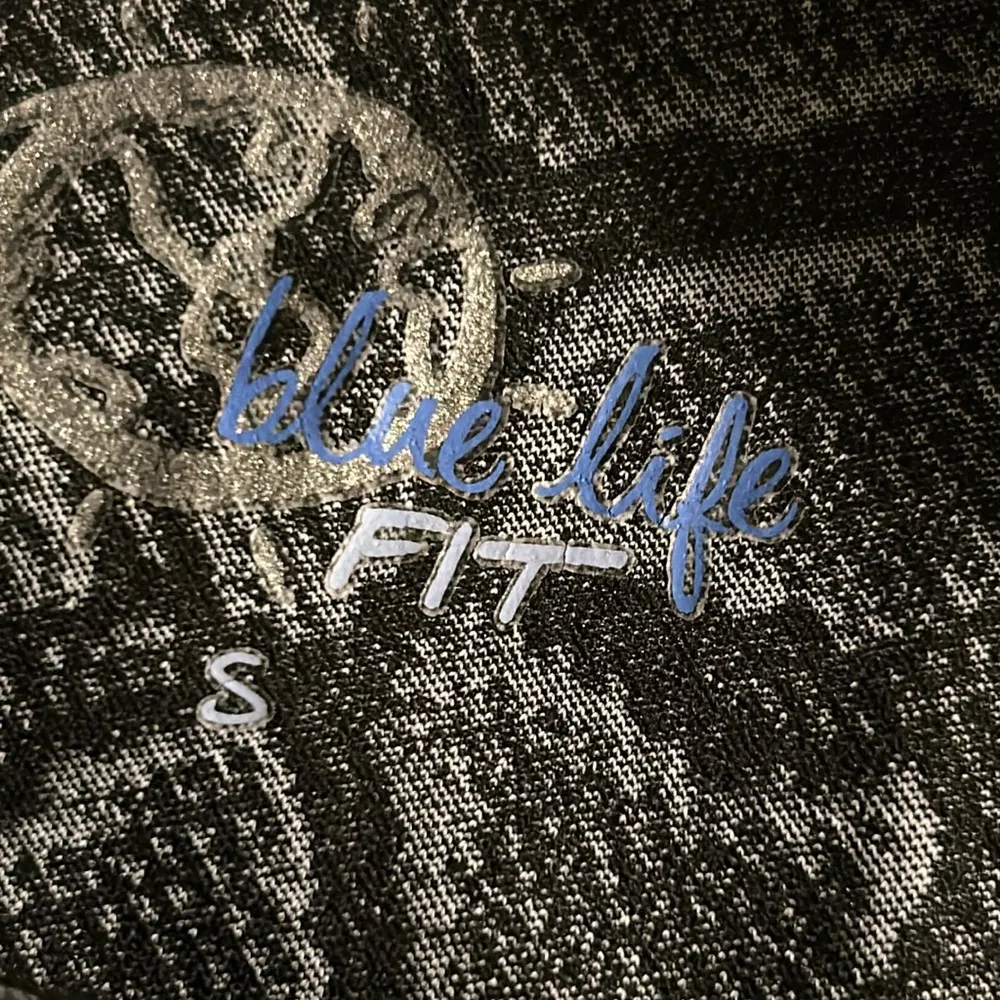 Blue life black legging snake print mesh side size small - Image 9