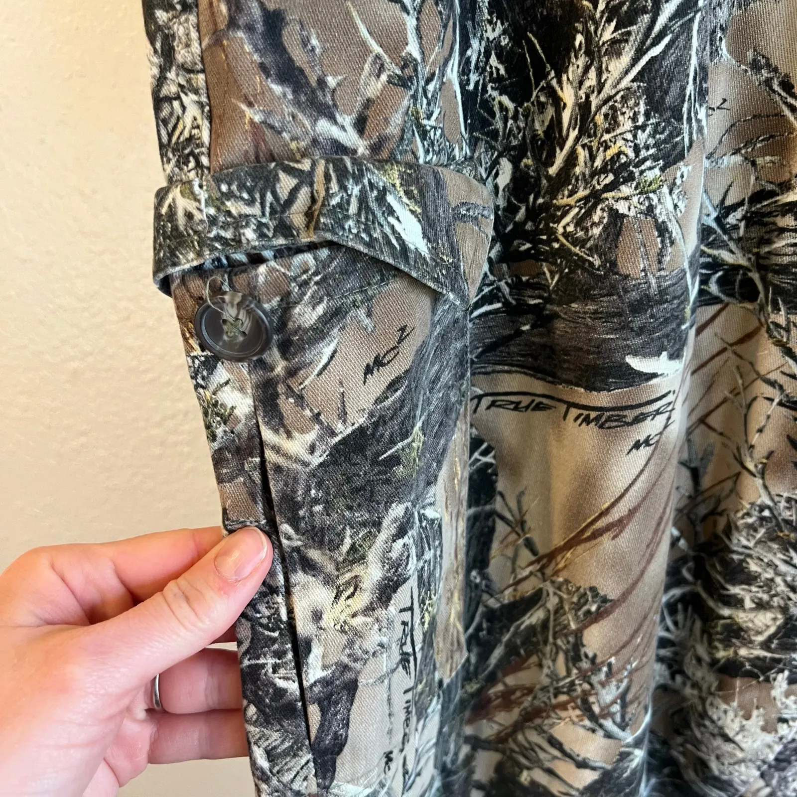 Vintage Worn in Classic Camo Printed High Rise Baggy Pants Size XL Unisex Tan - Image 5