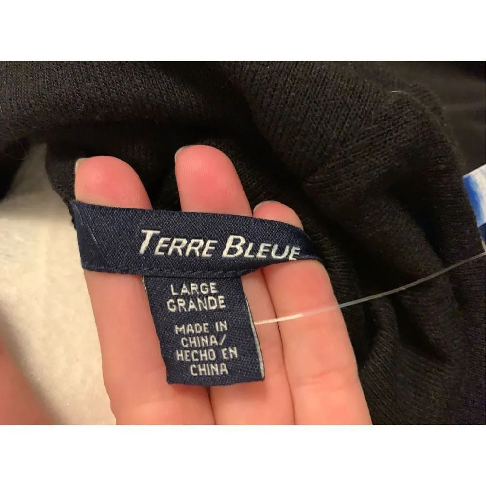 Terre bleue Black large shirt/coverup Black - Image 4