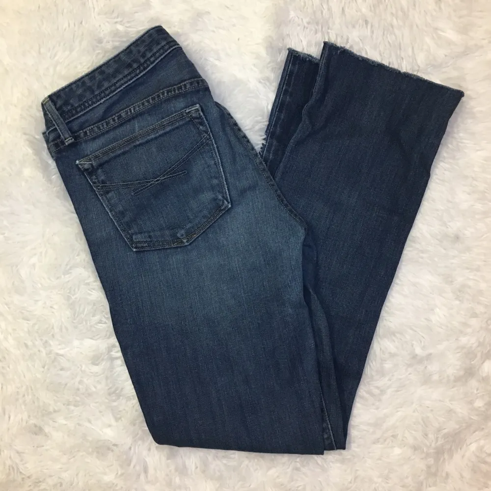 GAP 1969 Women’s Real Straight Dark Rinse Blue Denim Jeans, 28/6 - Image 3