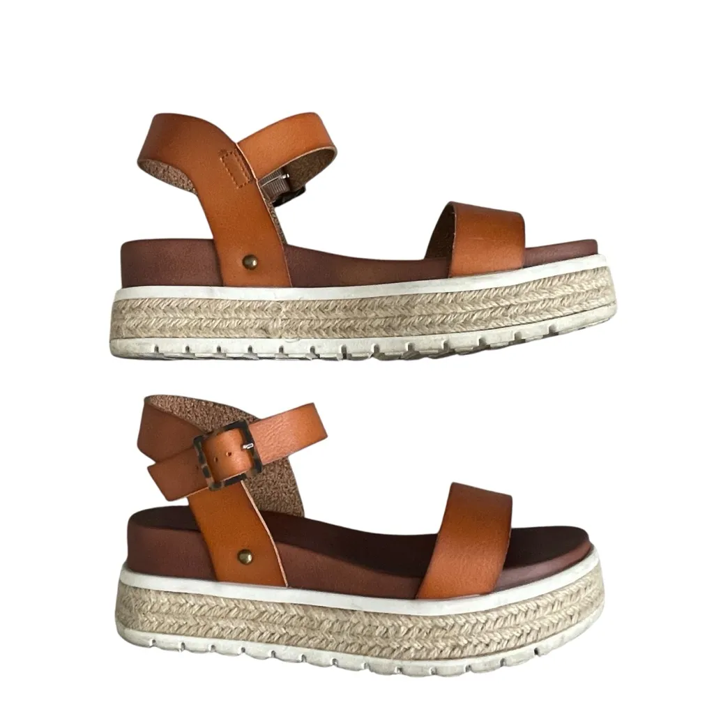 MIA Kasandra Platform Espadrille Women’s Sandals Women’s Size 7.5 Cognac - Image 6