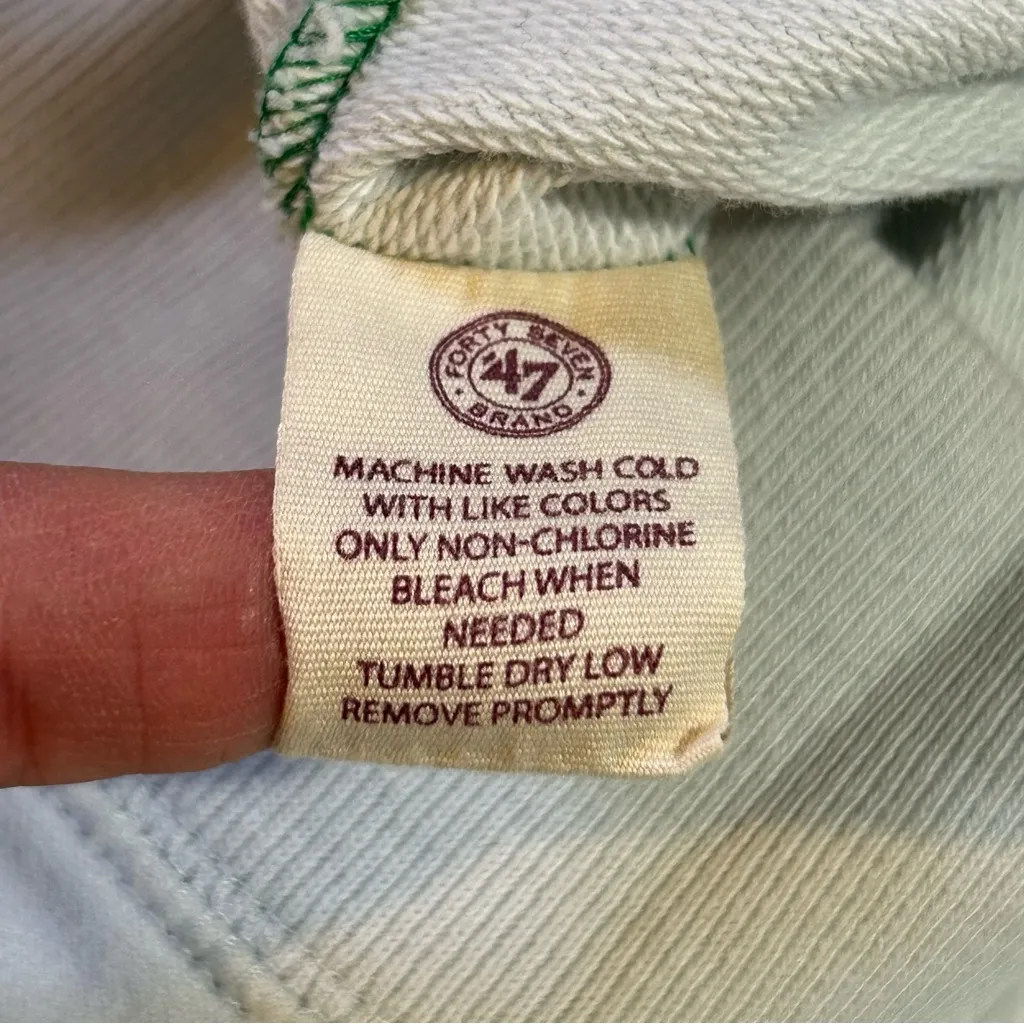 '47 Brand Boston Celtics Gameday Track Jacket Kelly Green/White Size S White - Image 14