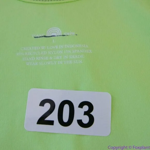 NEW Free People‎ X Toast High Hip One Piece Swimsuit - Paradise Green, L - Image 16