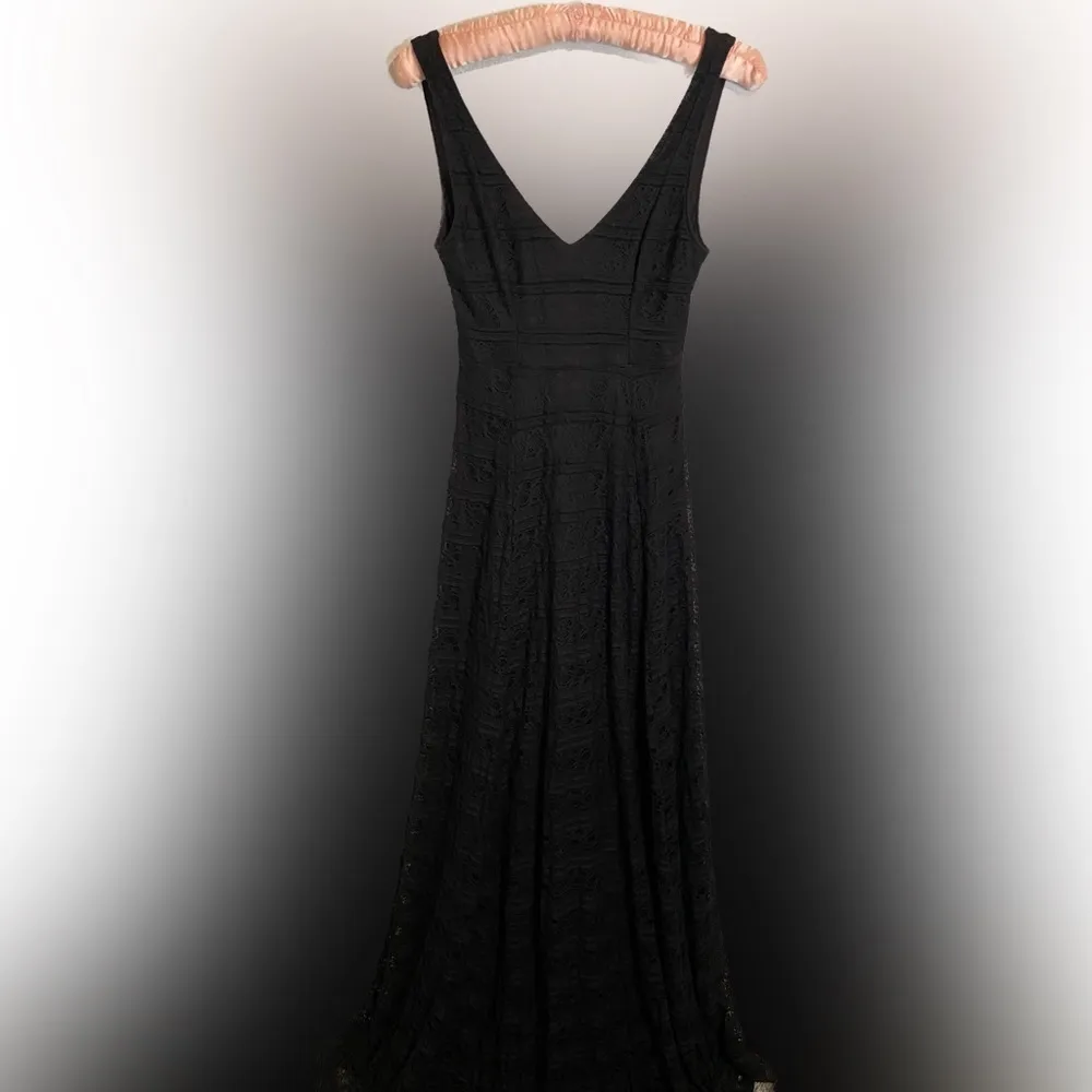 Show Me Your Mumu One and Only Lace Jenn Maxi Dress Small Black - Image 4