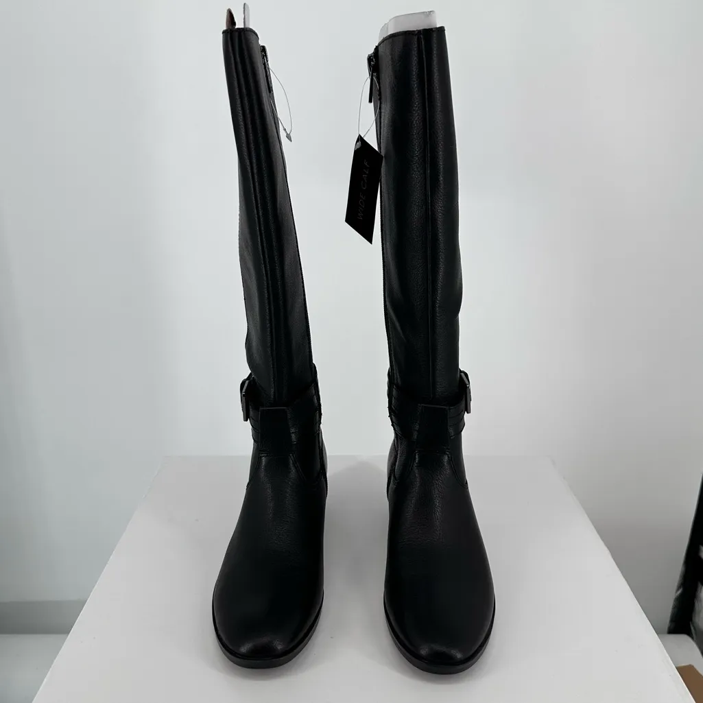Naturalizer Rory Black Knee High Riding Boots size 5 Wide Calf Comfort New - Image 4