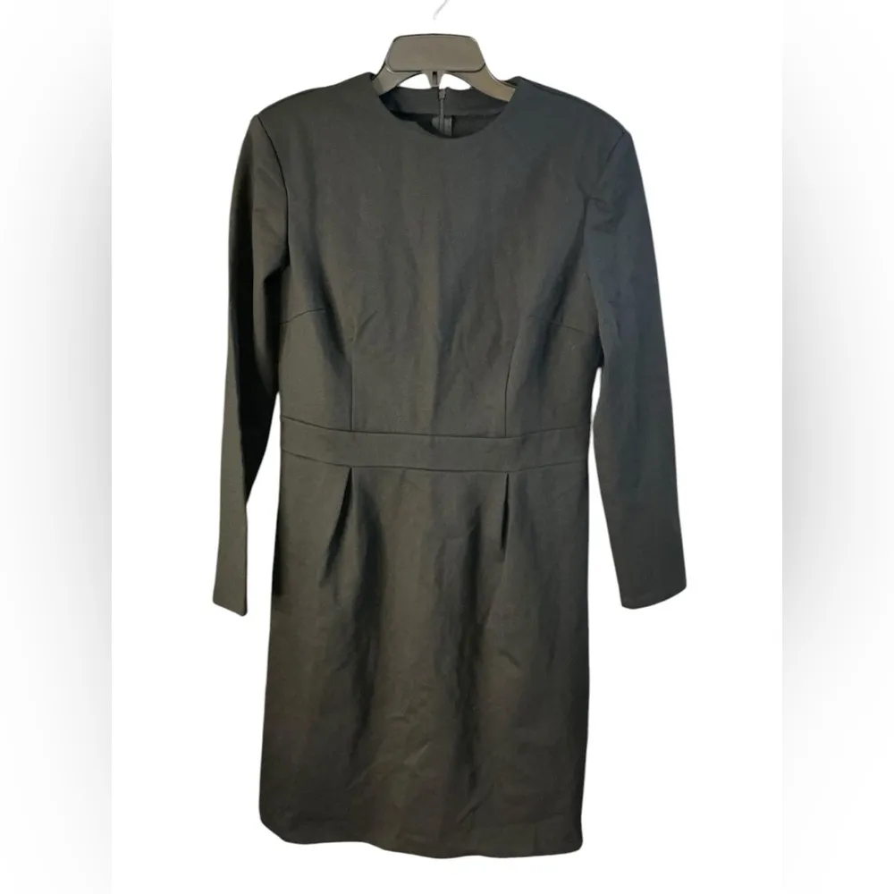 Round Neck Shoulder Pad Long Sleeve
Invisible Zipper Split Hem Slim Mini - Image 7