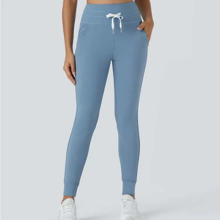 Halara Soflty Zero plush high waisted drawstring pocket plain full length jogger - Image 6