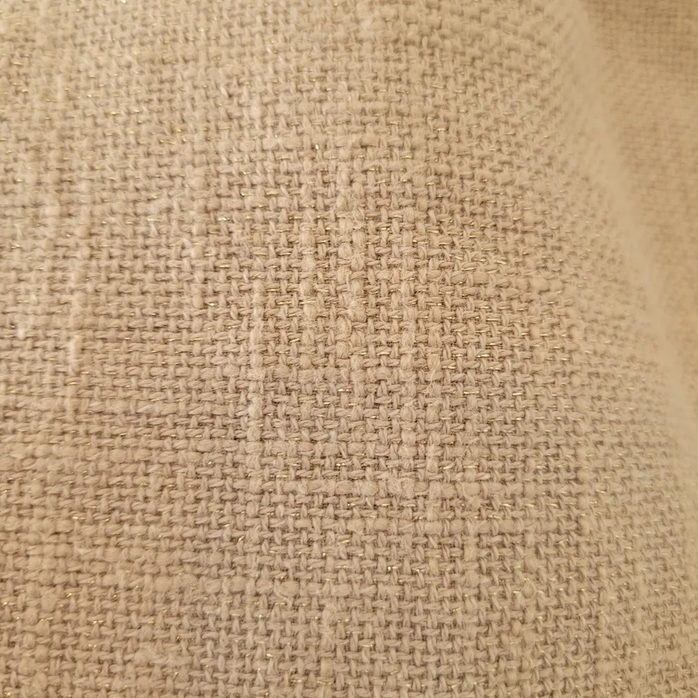 J. Crew Linen Blend Tan and Gold Mini Skirt - Image 3