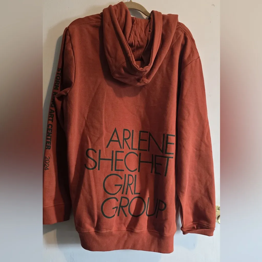 Women's Warm Rust Hoodie Brown Size XXL - Image 7