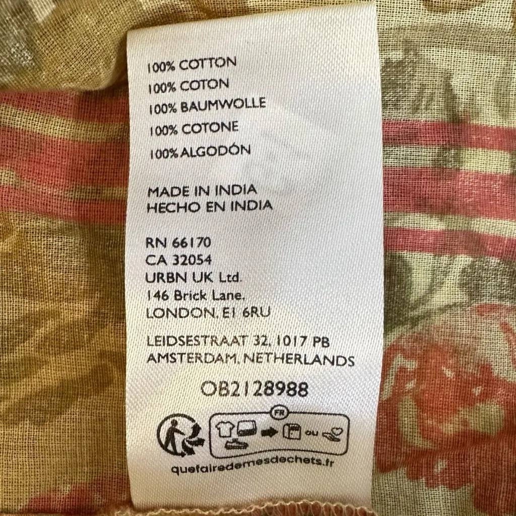 Free People Garden Wonders Maxi Dress Retro 70s Bohemian Floral Size Small NEW - Image 14