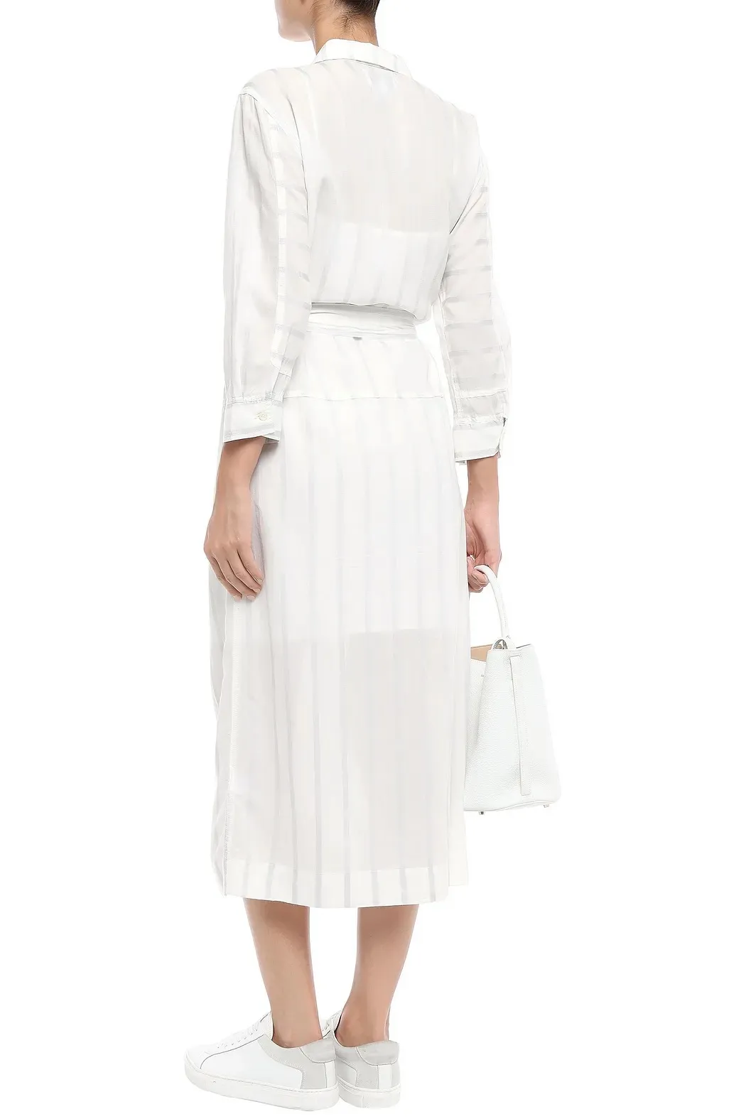 Current Elliott The Camp Dress Satin Stripe NWT - Image 2