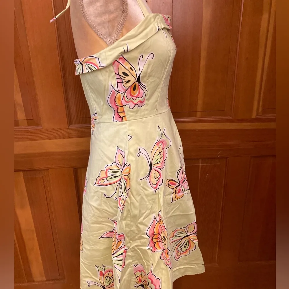 Sigrid Olsen, Women’s Ruched Multi Colored Floral Sundress Top. Size 6 - Image 7