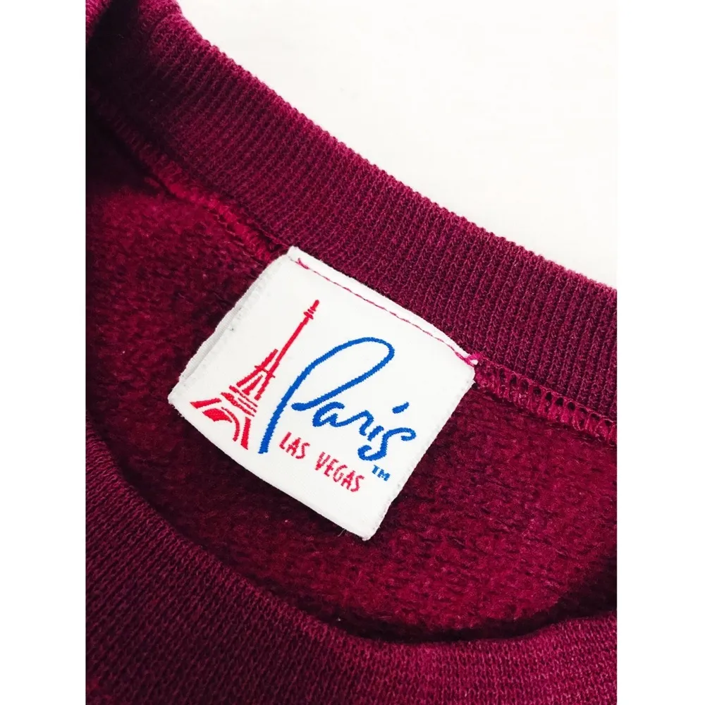 Vintage Paris Las Vegas Souvenir Sweatshirt | Size L Red Size L - Image 14