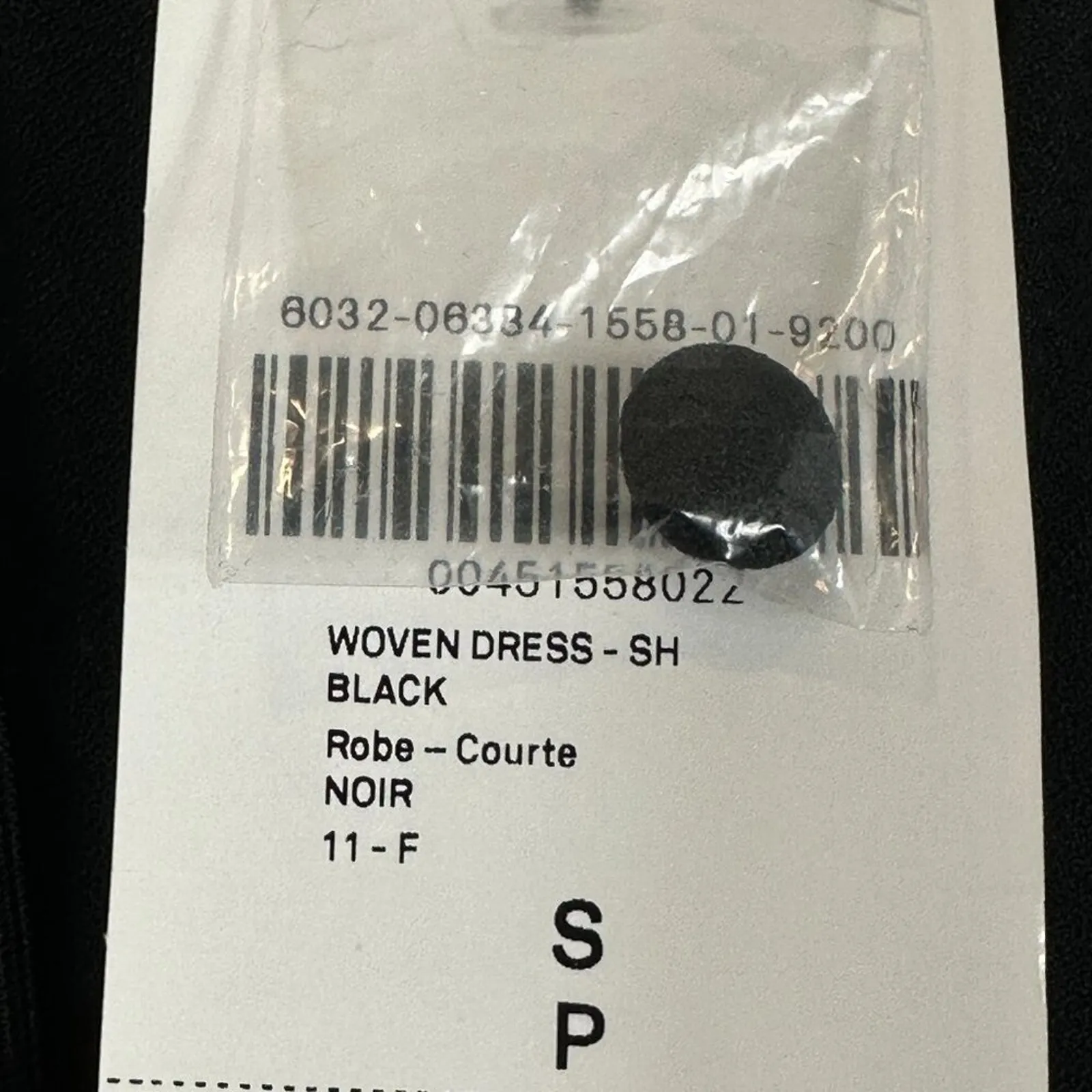 NWT Forever 21 Mini Dress Womens S Black Puff Sleeve V-Neck Coquette Witchy Chic - Image 4