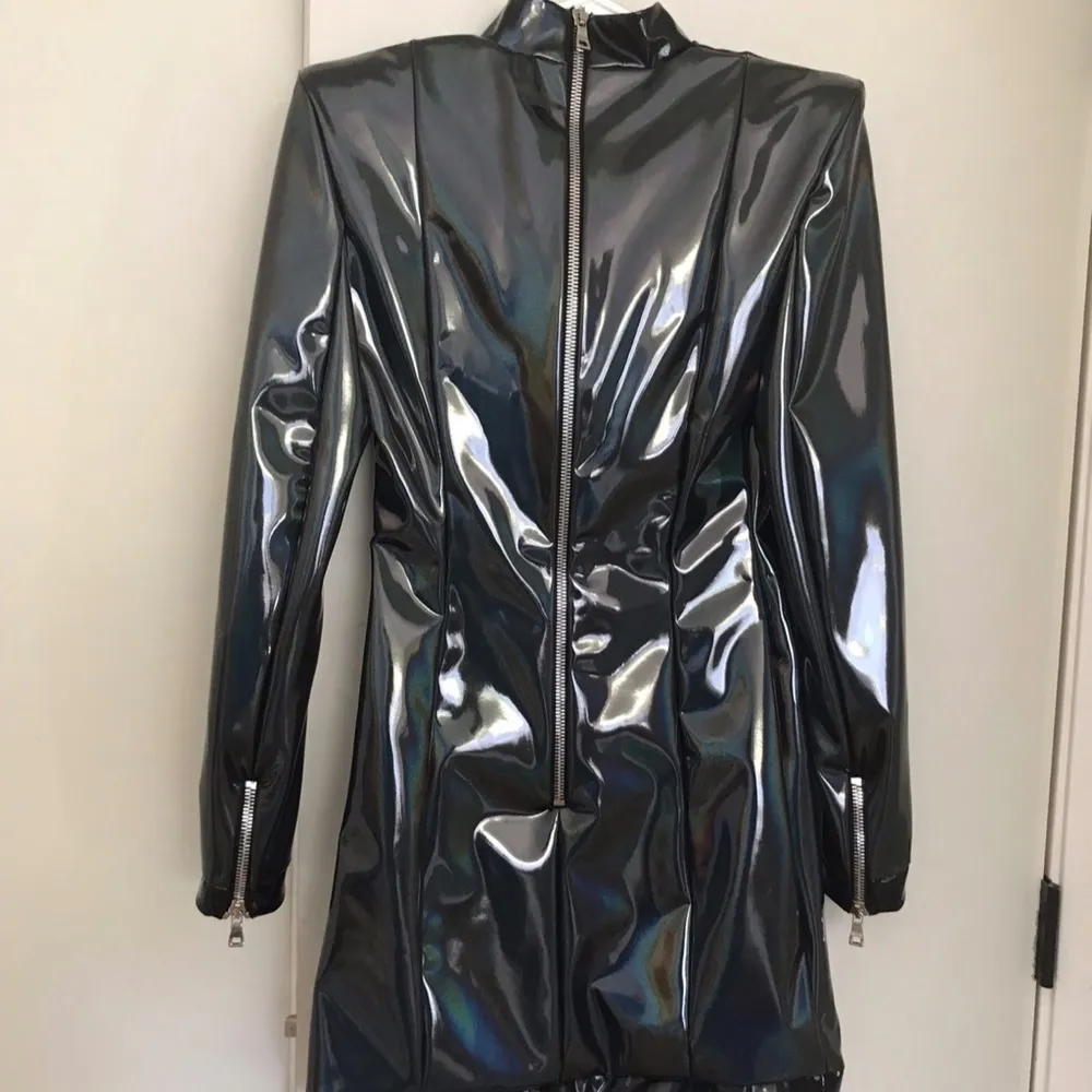 NWOT balmain vinyl. Dress - Image 4