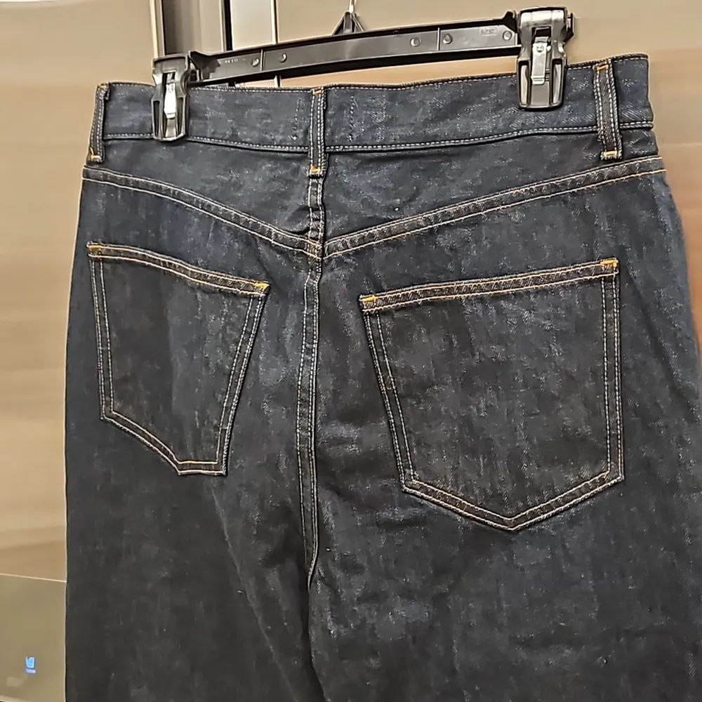 💕DOEN💕 Diana Jean ~ High Waisted Button Fly Jeans Rinse Wash Dark Blue 30 NWT - Image 14