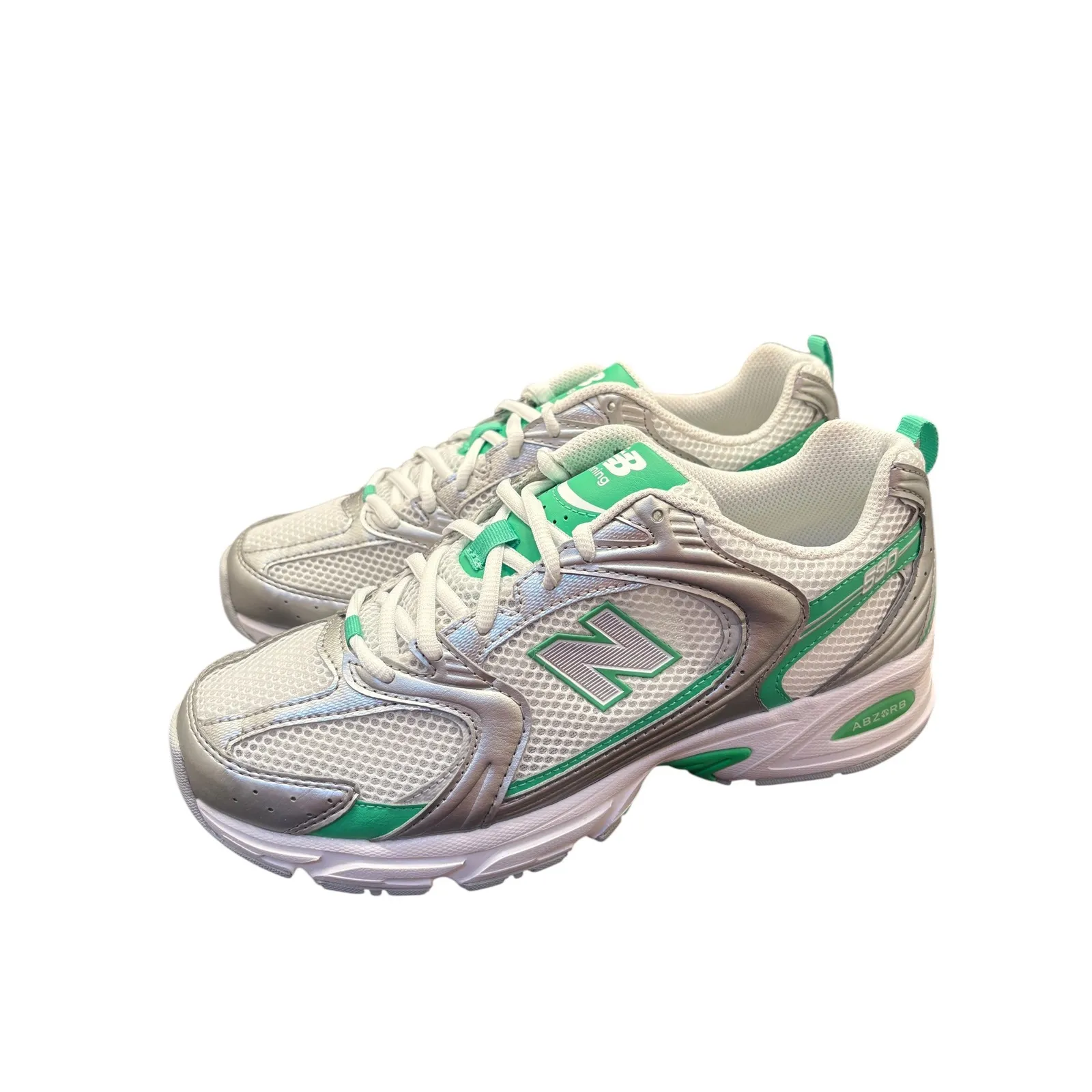 New Balance 530 Running Shoes Women Grey Green Size 9.5 - Image 4