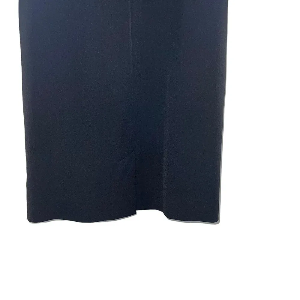 MM Lafleur Black 3/4 Sleeve Sheath Dress Career Work Office Size 2 - Image 4