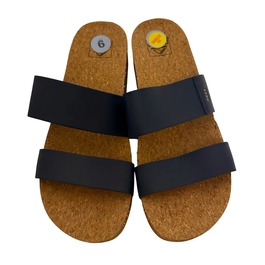 Reef Cushion Vista Hi Platform Blue Sandals Strappy Shoes Size 9 - Image 3