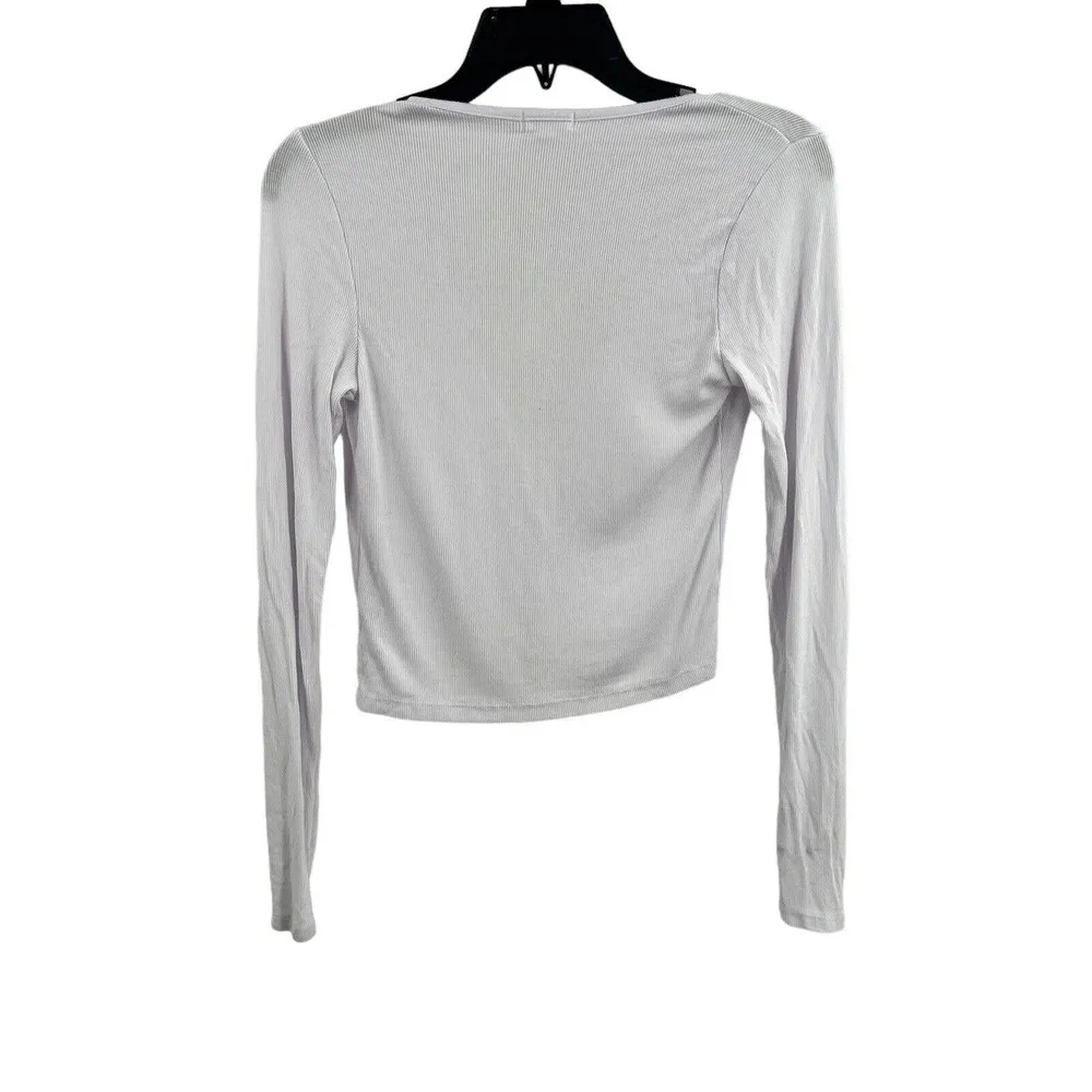 LAMade White Cardigan Cropped Small - Image 4