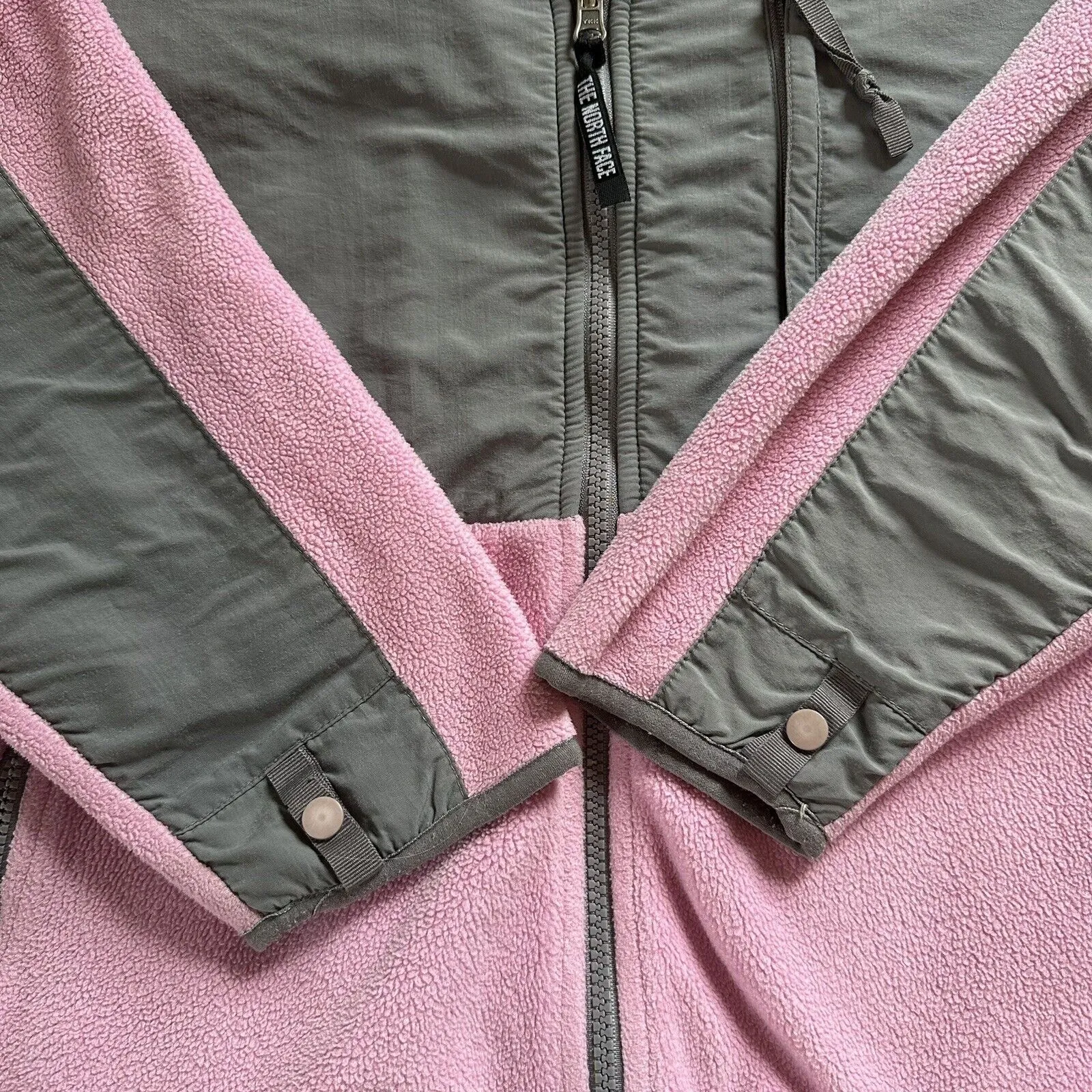 Small The North Face Pink Gray Fleece Coat Jacket - Image 6