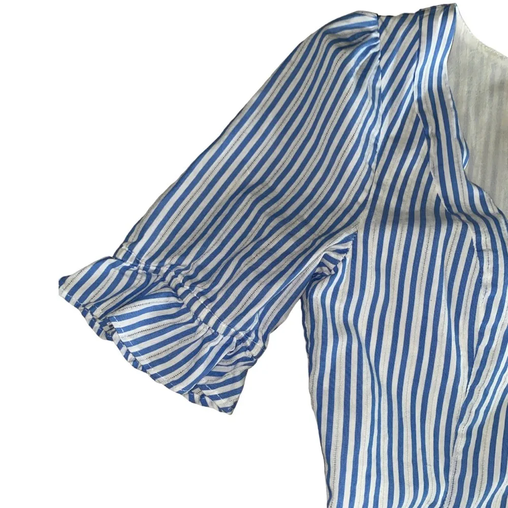 L’Academie  The Belize Dress :Sky Stripe Sz XS - Image 7