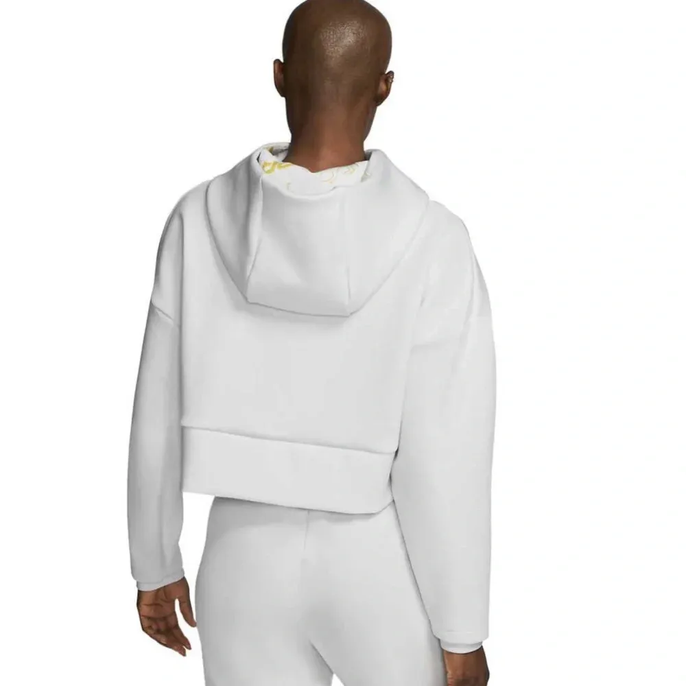 Nike pro size small dri-fit hoodie grey colour Photon Dust/Metallic Silver/Grey - Image 2