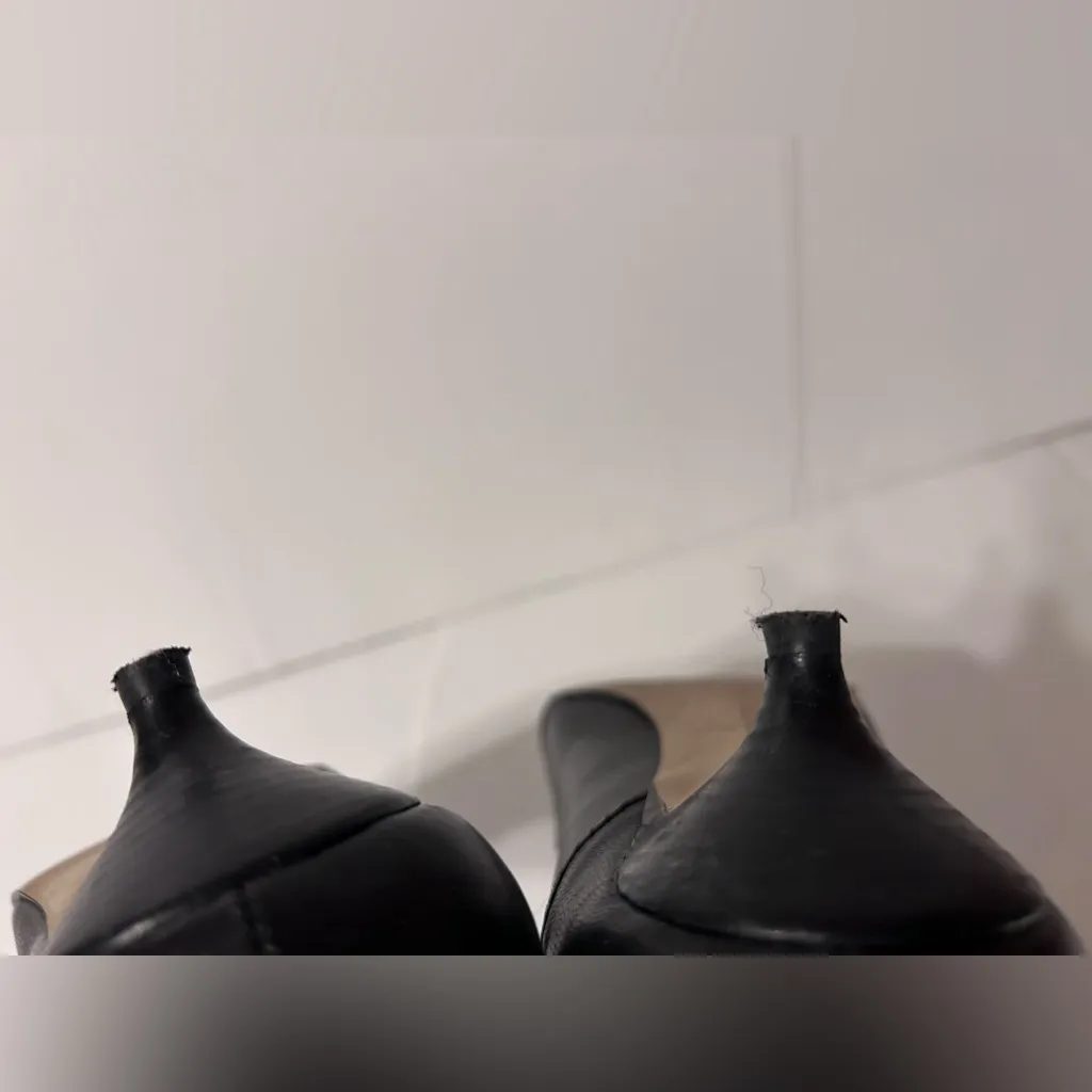 Ellen Tracy Kalli black leather kitten heels women size 8 M - Image 8