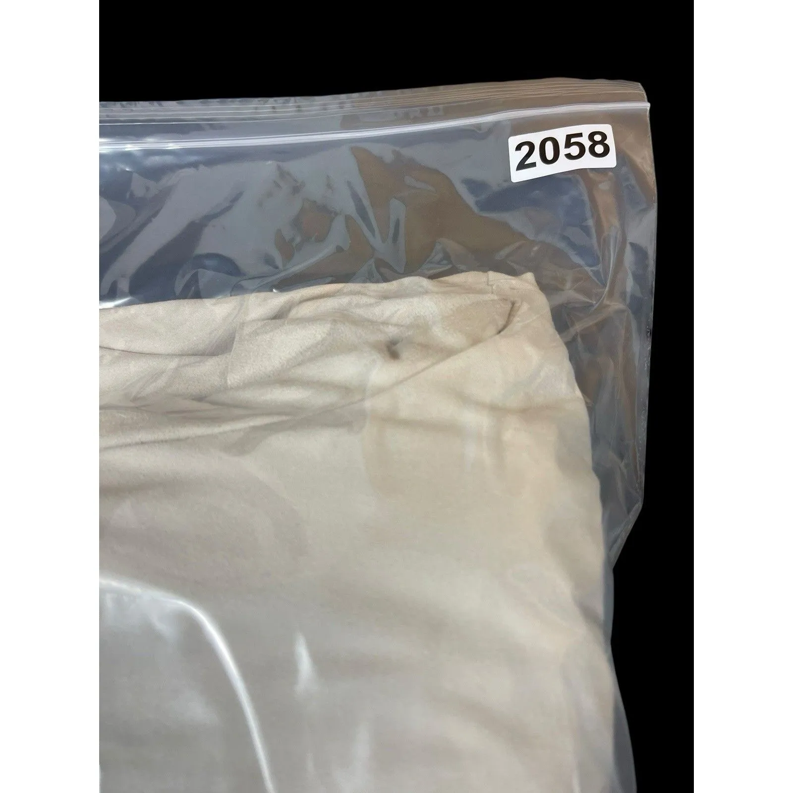 Soft Surroundings Open Front Cardigan Jacket Tan Beige Faux Suede Raw Edge 1X - Image 10