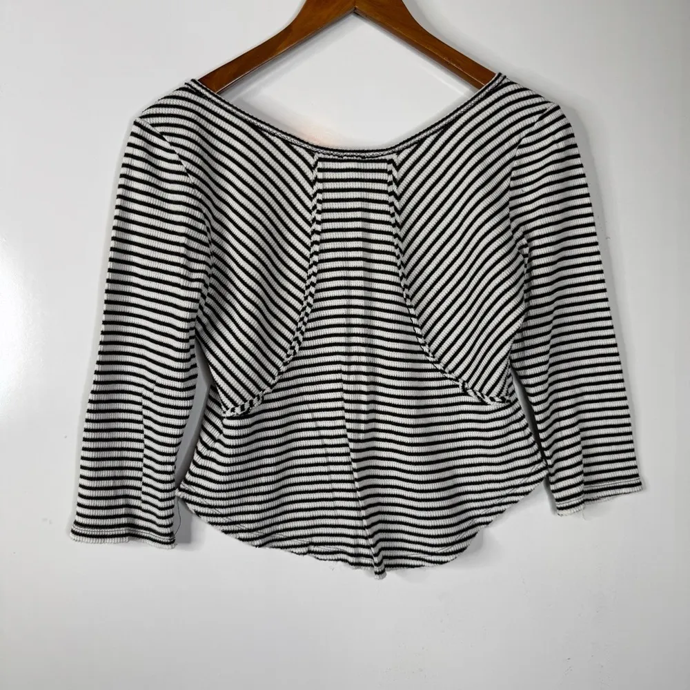 We The Free Striped Cropped Thermal Top Size Large‎ - Image 5