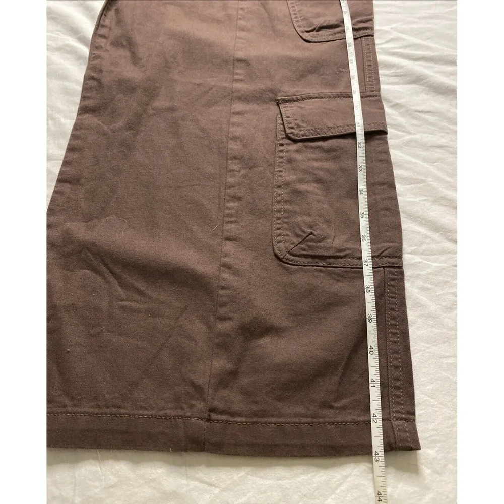 Tinseltown Cargo Pants Womens Baggy Wide Leg Mid Rise Brown Kohls Size 17/33 NWT - Image 14