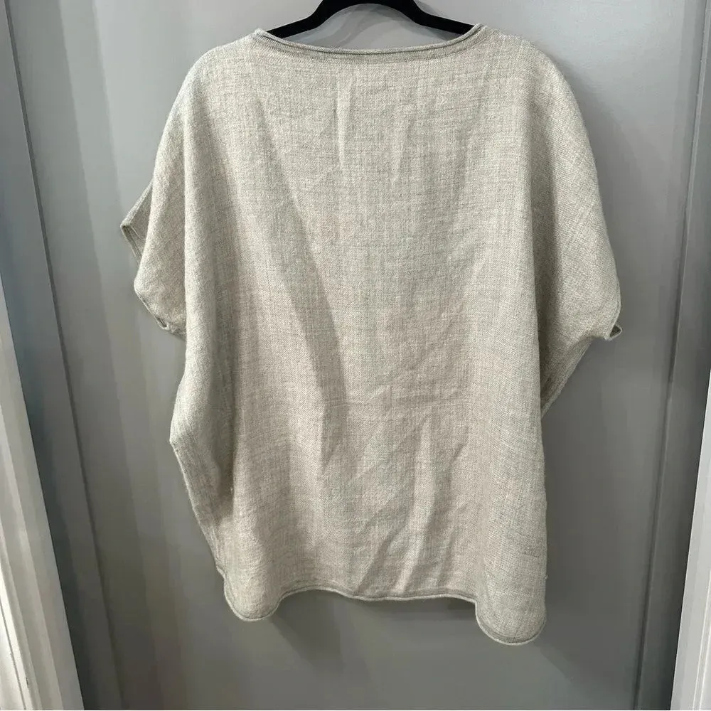 Cuyana Oversized Baby Alpaca Sweater in Grey Regular size - Image 4
