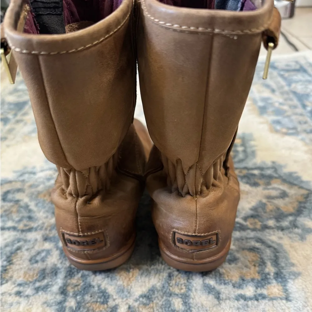 Sorel Boots Leather/Suede Size 7 - Image 5