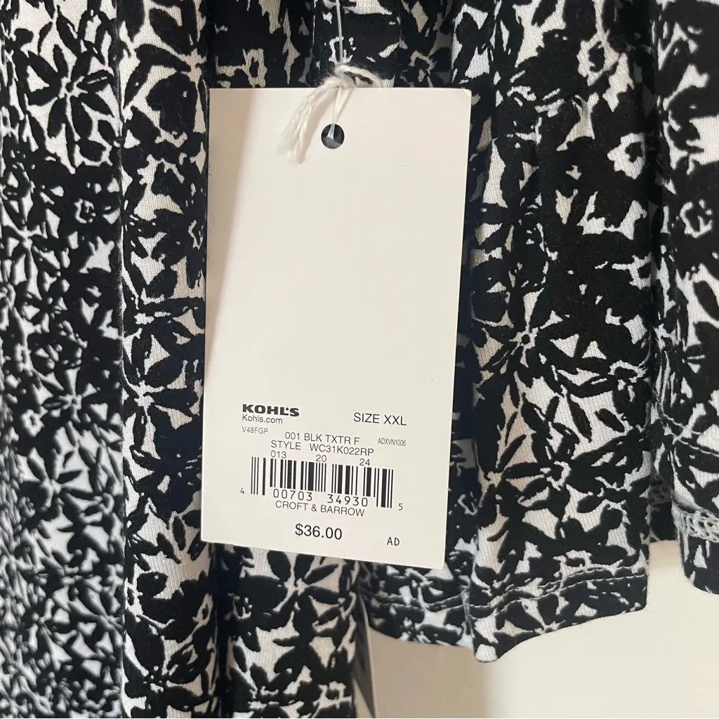 NWT Croft & Barrow A Line Blouse | Size: XXL - Image 3