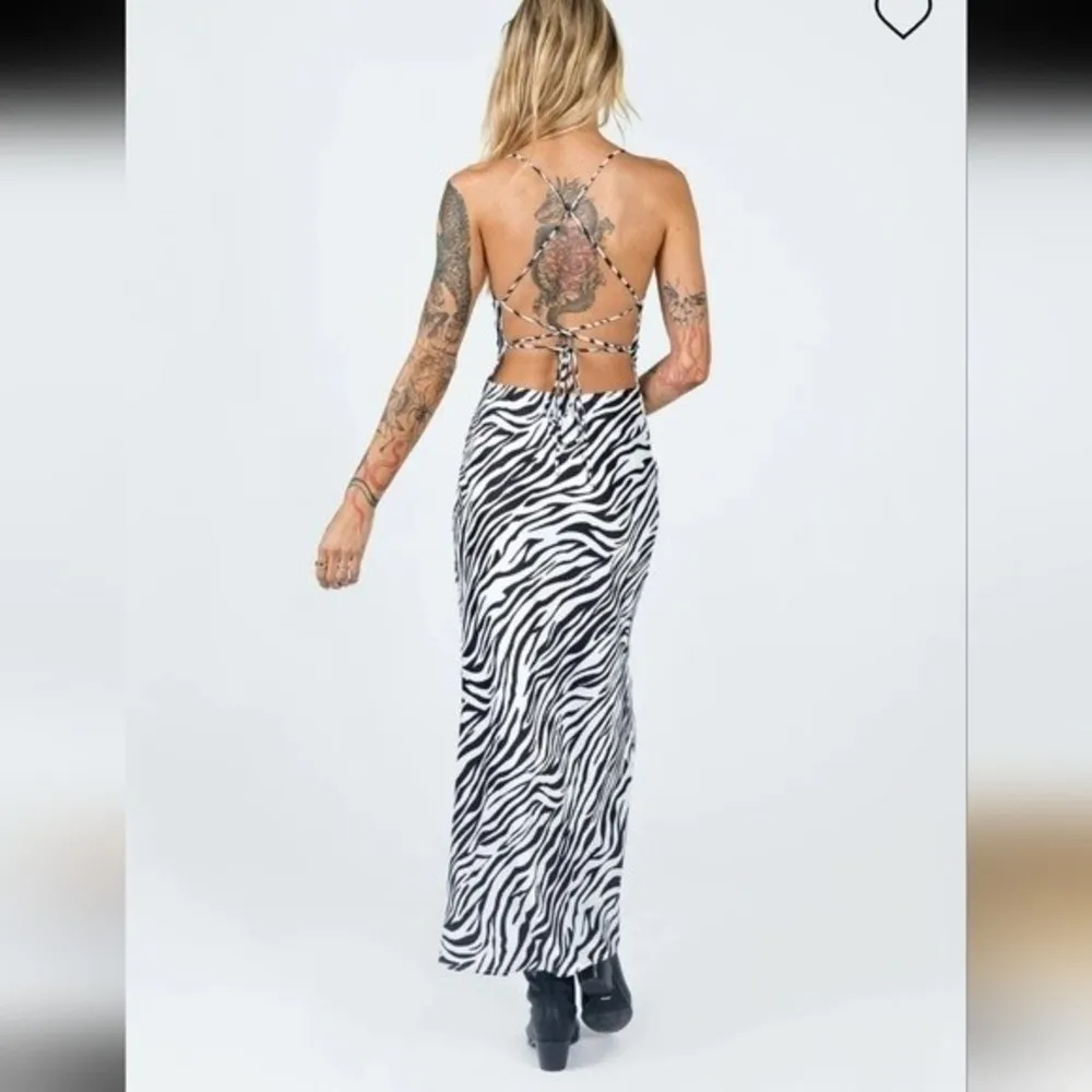 PRINCESS POLLY CHRISTOPHER MAXI DRESS Zebra print size 12 - Image 5