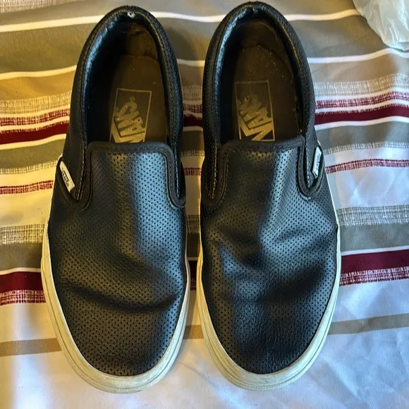 Vans OTW Slip on Leather Perforated Skateboarding shoes - Image 2