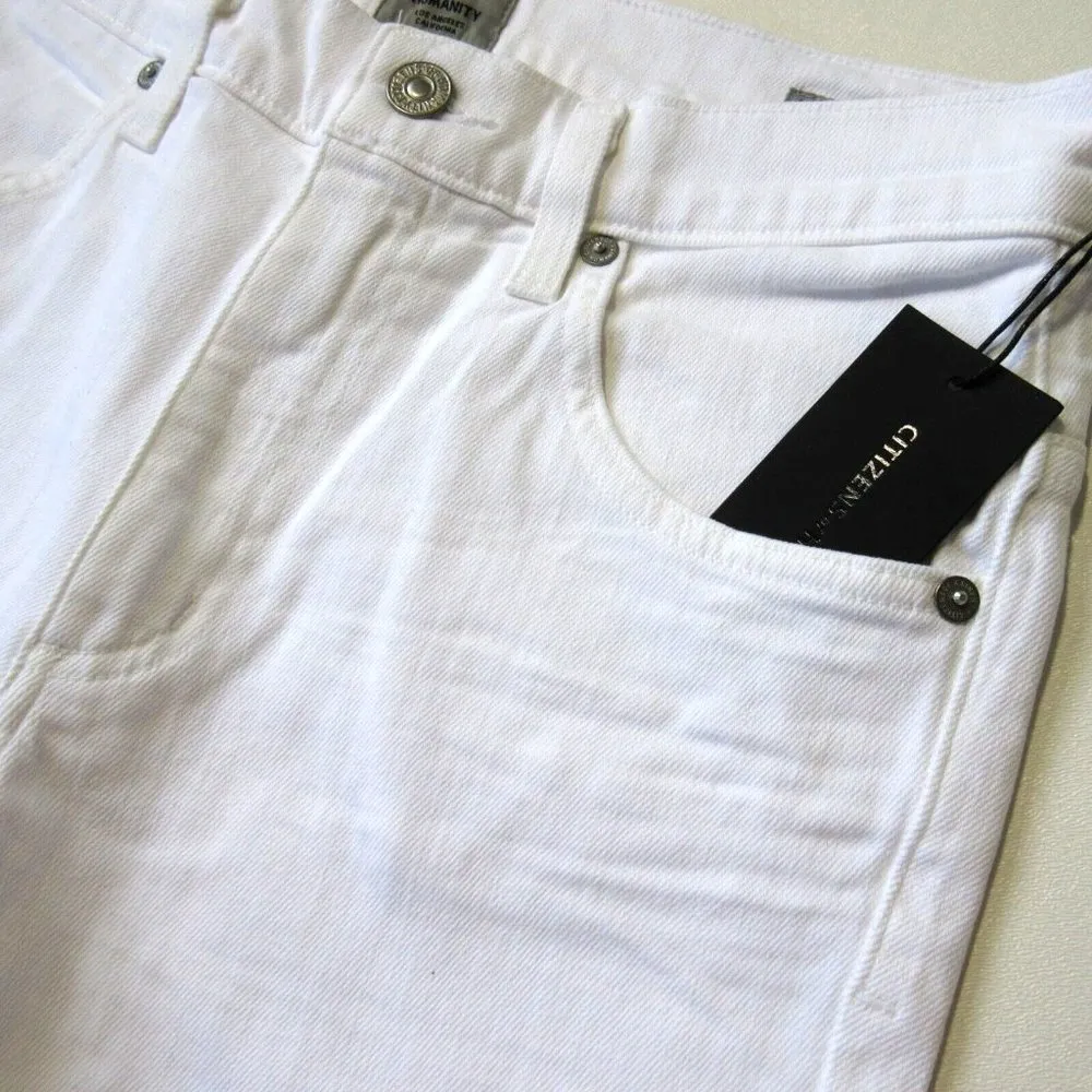 NWT Citizens of Humanity Chloe in Powder White Super Flare Stretch Jeans 27 x 35 - Image 3