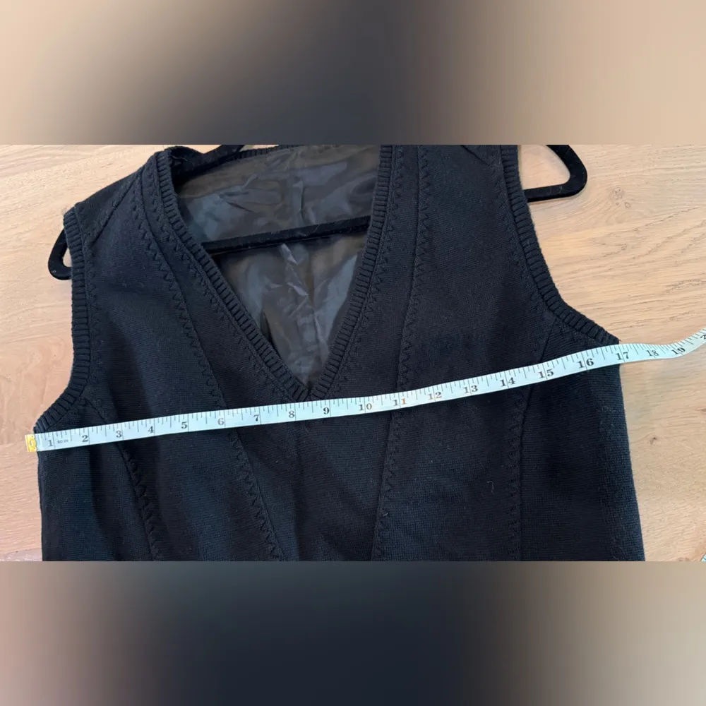 Wolford black 100% wool shift dress size 10 - Image 6