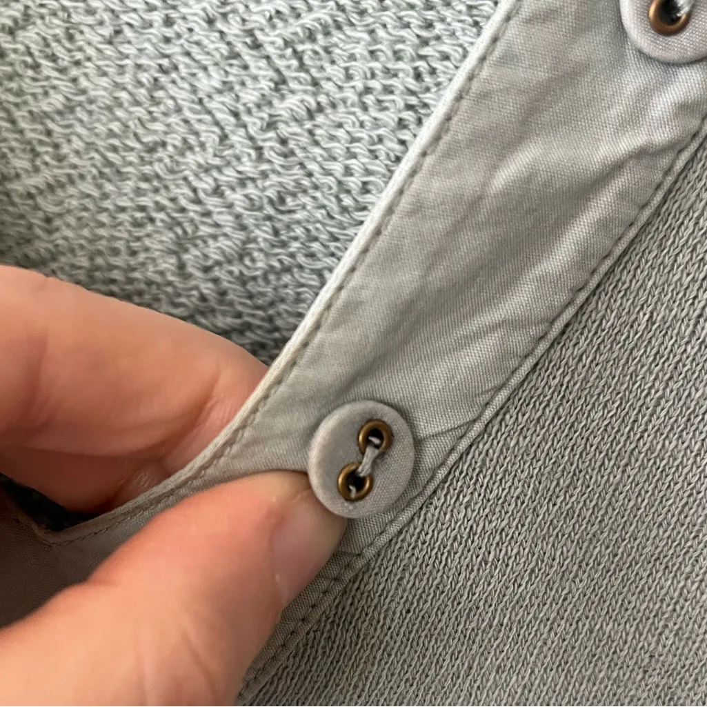 Ulla Johnson Jude Puff Sleeve Sweatshirt in Blue Green Women's Size P - Image 13