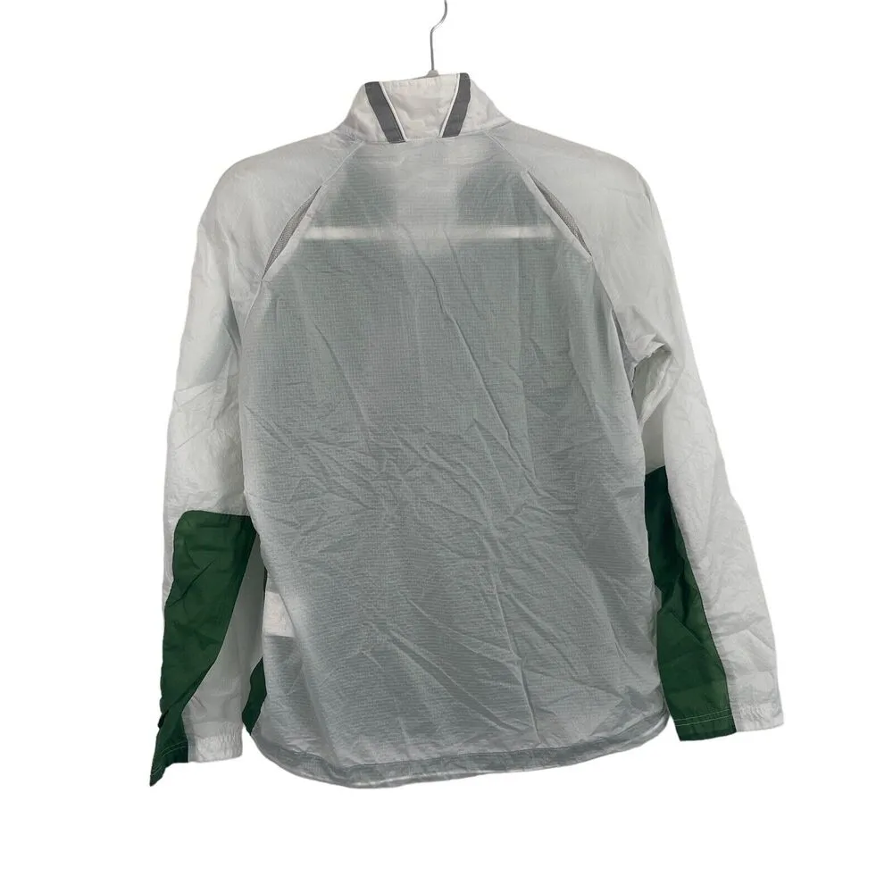 Sunice Weatherproof Light Weight Zip Up Jacket Green White Packable Womens Med - Image 6