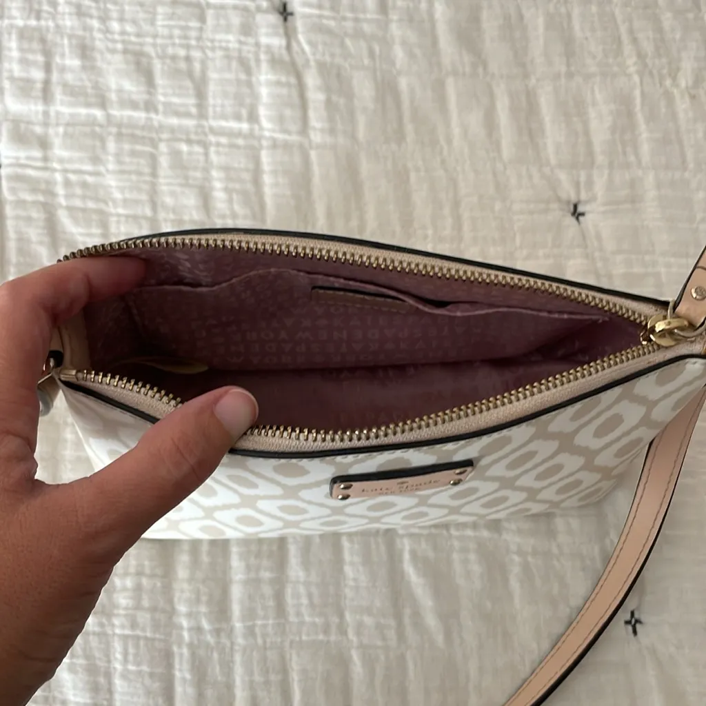 KATE SPADE New York Grove Street Millie Ikat Crossbody Bag in Cream / Cardamom - Image 10