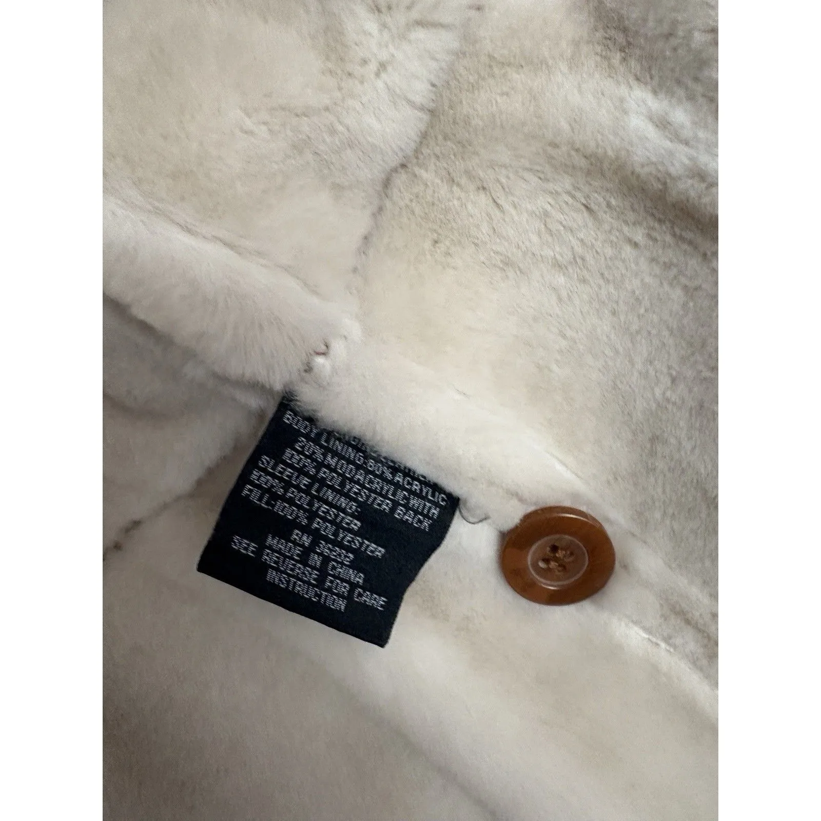 Gallery Womens Large Brown Suede Sherpa Lined Jacket Shearling Style Coat - Image 8