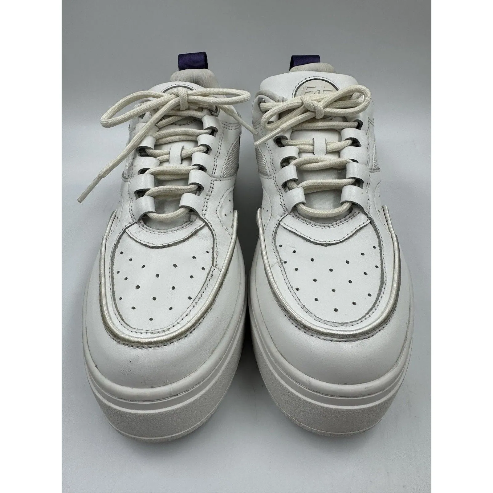 EYTYS Sidney Women’s Low Top Platform Sneakers White Leather Size 8.5 - Image 2
