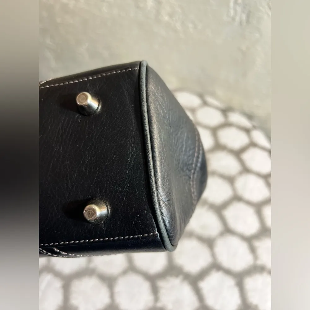 COACH Chic Black Leather Handbag, newer bag, gently used, great condition - Image 16